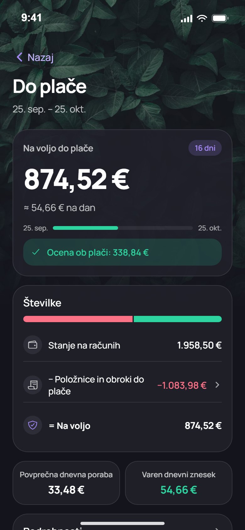 Veš, koliko ostane do plače
